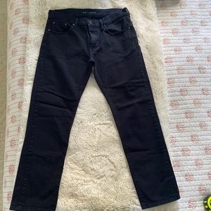 Men's Slim Straight Blue/Black Jeans